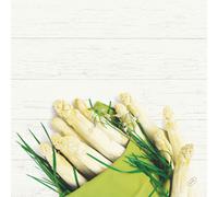Duni Dunisoft Tovaglioli Bianco Asparagus 40x40cm