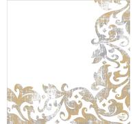 Duni Dunisoft Tovaglioli Festiva Bianchi 40X40Cm 60 Pezzi