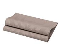 Duni Elegance - Tovaglioli Lily Greige 40 x 40 cm, piegati a 1/4, 40 pezzi