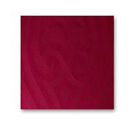 Duni Elegance Lily - Tovagliolo, 40 x 40 cm, 1/4 F, colore: Bordeaux