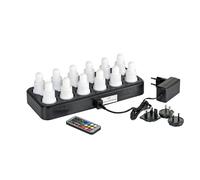 Duni LED Set Ricaricabile Multicolore Luce 12er Set 70 x 40mm [EEK: n.rel]