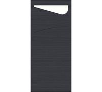 Duni Serviettentaschen Nero 200x85mm 100 Pezzo