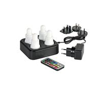 Duni Set LED Ricaricabile Luce Multicolore 4 Pezzi 70 X 40Mm [EEK: n.rel]