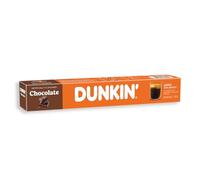 Dunkin’ Donuts Chocolat - 120 capsule di caffè compatibili con Nespresso - 100% Arabica - Tostatura delicata con aroma di cioccolato - Caffè cremoso, aromatico e goloso