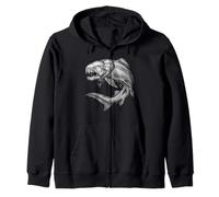Dunkleosteus Paleontologia Fossile Pesce corazzato Devoniano Felpa con Cappuccio