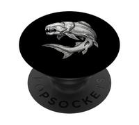Dunkleosteus Paleontologia Fossile Pesce corazzato Devoniano PopSockets PopGrip Adesivo