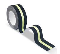 Dunkwckore Nastro Antiscivolo, 10m × 5cm Strisce Antiscivolo per Scale Esterne con Nastro Fluorescente Adesivo Bagliore Nel Buio Luminose per Scale, Gradini, Pavimenti Scivolosi Interno e Esterno