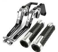 Dunlea Per Yamaha VMAX 1200 1985-2008 Moto Pieghevole Freno Frizione Leve Manopole Manubrio Regolabile Accessori CNC Con Logo V-MAX motociclo (Colore : 2)