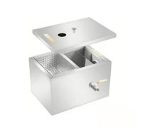 DunleyMin Separatore di grasso Interceptor Separatore di grasso commerciale in acciaio inox trappola per grasso separatore olio estrattore grasso per ristorante cucina hotel