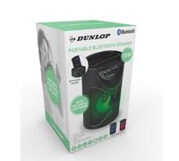 Dunlop 2121436 Altoparlante Bluetooth Portatile con LED Radio Nero 15 W