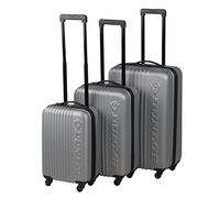 Dunlop 41715, Valigie Trolley ABS Rigide a Combinazione Con Ruote e manico Telescopico, argento (Silver)