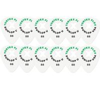 DUNLOP - Tortex Flex X 0.88 mm 428XP088 Player's Pack da 12 Plettri per Chitarra con Grip Intagliato per Controllo Superiore