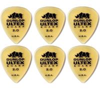 Plettro Jim Dunlop 433P73 Dun Ultex Sharp, 6 pz 6 2.0mm
