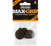 DUNLOP - DUNLOP PLETTRO 471P3C NYLON Max-Grip Jazz III in fibra di carbonio - DS50385