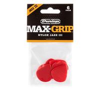 Dunlop 471P3N Nylon Max Grip Jazz III Player Pack Red Plettro