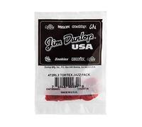 Dunlop 472RL3 L3 rosso Tortex Jazz Picks 36 Pack