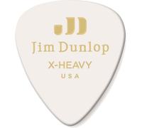 Dunlop 483 Plektren GENUINA CELLULOID CLASSIC Big Pack white, extra heavy