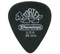 Dunlop 488 TORTEX PITCH BLACK Standard Picks (12-Pack) 0.88 mm