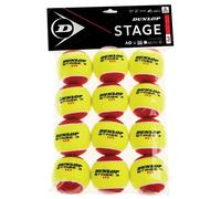 Palline da tennis Dunlop Stage 3 per bambini 12 pezzi rosso/giallo 601344