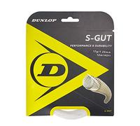 DUNLOP 624832 Corda da Tennis S-Gut White, 12 m, Set 125 mm, 1 Pezzo