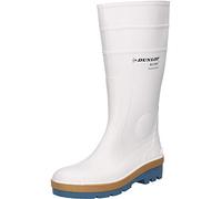 Dunlop Acifort Tricolour Wellington Boot - Stivali da lavoro unisex, antistatici e impermeabili, con suola antiscivolo per uso industriale, multicolore, EU 42, UK8, bianco, 42 1/3 EU