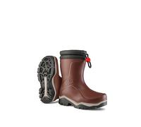 DUNLOP Blizzard - Stivali termici da neve per bambini - Stivali invernali imbottiti per ragazze e ragazzi - 100% impermeabili e caldi - Borgogna/Grigio/Nero - Taglie 24