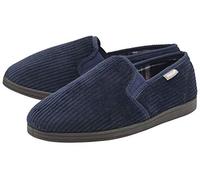 Dunlop Ciabatte uomo comode gemelli suola in gomma lavabile misure 40-47, Blu marino, 43 EU