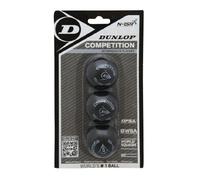 Set di 3 palle da squash Dunlop competition blister Noir TU