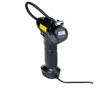 Dunlop Compressore Digitale 12V - Pompa Aria Elettrica con Presa Accendisigari - Tester Pressione Pneumatico Auto e Bicicletta - Compressore Aria con Display LCD 3 Attacchi e Luce LED - Nero
