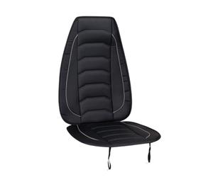DUNLOP Coprisedile universale per auto, imbottitura in schiuma, facile da applicare, nero/grigio