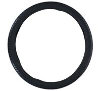 Dunlop Coprivolante per auto, diametro 38 cm, adatto per volanti 37 - 39 cm, impugnatura comoda, antiscivolo, decorazione auto, ecopelle, colore nero