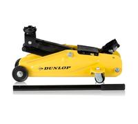 DUNLOP Cric per Auto - Cavalletti Auto capacità di Sollevamento 2 Tonnellate - Martinetto Idraulico - Cric Idraulico con Gamma di Sollevamento 135-305 mm - Compatto e con Ruote - Crick Auto