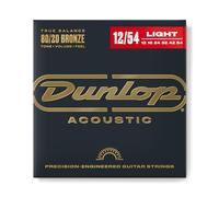 Dunlop DAB1254 Bronze 80/20 Light 12-54 Acoustic Guitar Strings