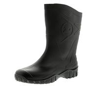 Dunlop Dee Uomo Stivali in GOMMA Wellington Nero - Nero - Taglia UK 10