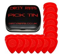 Dunlop Delrin Prime Grip - 24 plettri per chitarra, 1,14 mm, colore: Rosso