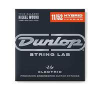 DUNLOP - DEN1152 NICKEL PLATED STEEL, MEDIUM HEAVY, SET/6, Corde per Chitarra Elettrica in Acciaio Nichelato, Scalatura: 11 - 14 - 18 - 30 - 42 - 52, Set singolo