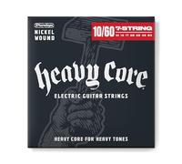 Dunlop DHCN1060 Heavy 7 String Core Guitar Strings 10-60, Standard scale, 7 corde