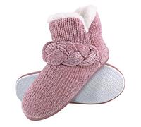 DUNLOP - Donna Invernali Calde Termiche Alte Pantofole Stivaletto per Casa
