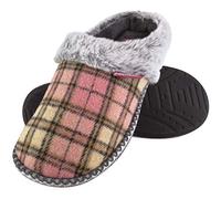 Dunlop - Donna Invernali Peluche Simpatiche Morbide Memory Foam Pantofole Maglia (39 EU, Caroline)