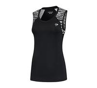 Dunlop Donne Game Tank Top, Canotta Sportiva da Tennis, Nero