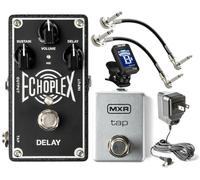 Dunlop Echoplex EP103 - Pedale di ritardo EP-3 Tape Echo con Tonebird Bundle con interruttore MXR M199 Tap Tempo, 2 cavi patch, accordatore cromatico