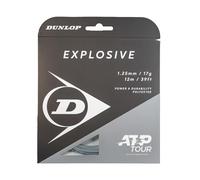 Dunlop Explosive 17G Silver 12m Corda da Tennis - Corda Power & Control Co-Poly