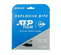 Dunlop Explosive Bite 16G Nera Corda da Tennis 12m - Corda Triangolare Spin & Control