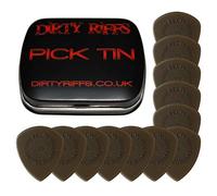 Dunlop Flow - 12 plettri standard per chitarra, 0,88 mm, in pratica scatola di latta