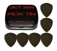 Dunlop Flow - 6 plettri standard per chitarra, 2,00 mm, in una pratica scatola di latta