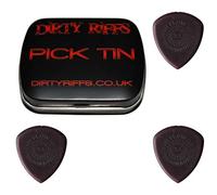 Dunlop Flow Jumbo - 3 plettri per chitarra, 2,50 mm, in pratica scatola di latta