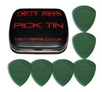 Dunlop Flow Jumbo - 6 plettri per chitarra, 2 mm, in pratica scatola di latta