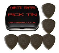 Dunlop Flow Jumbo - 6 plettri per chitarra, 3 mm, in pratica scatola di latta