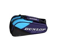 Dunlop FX Performance 8 Racket Bag - Borsa da tennis per fino a 8 racchette, viola/nera/ciano