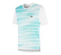 DUNLOP Game Tee 2 da Uomo, Bianco, Acqua Cielo, L